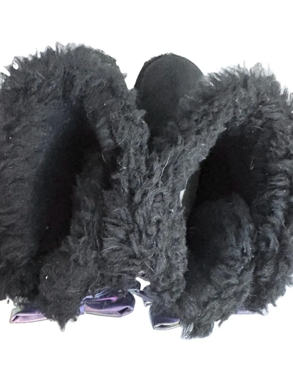 UGG Kids Bailey Bow Iridescent Boots Black Size 1 Toddler 1153634K Front Wear